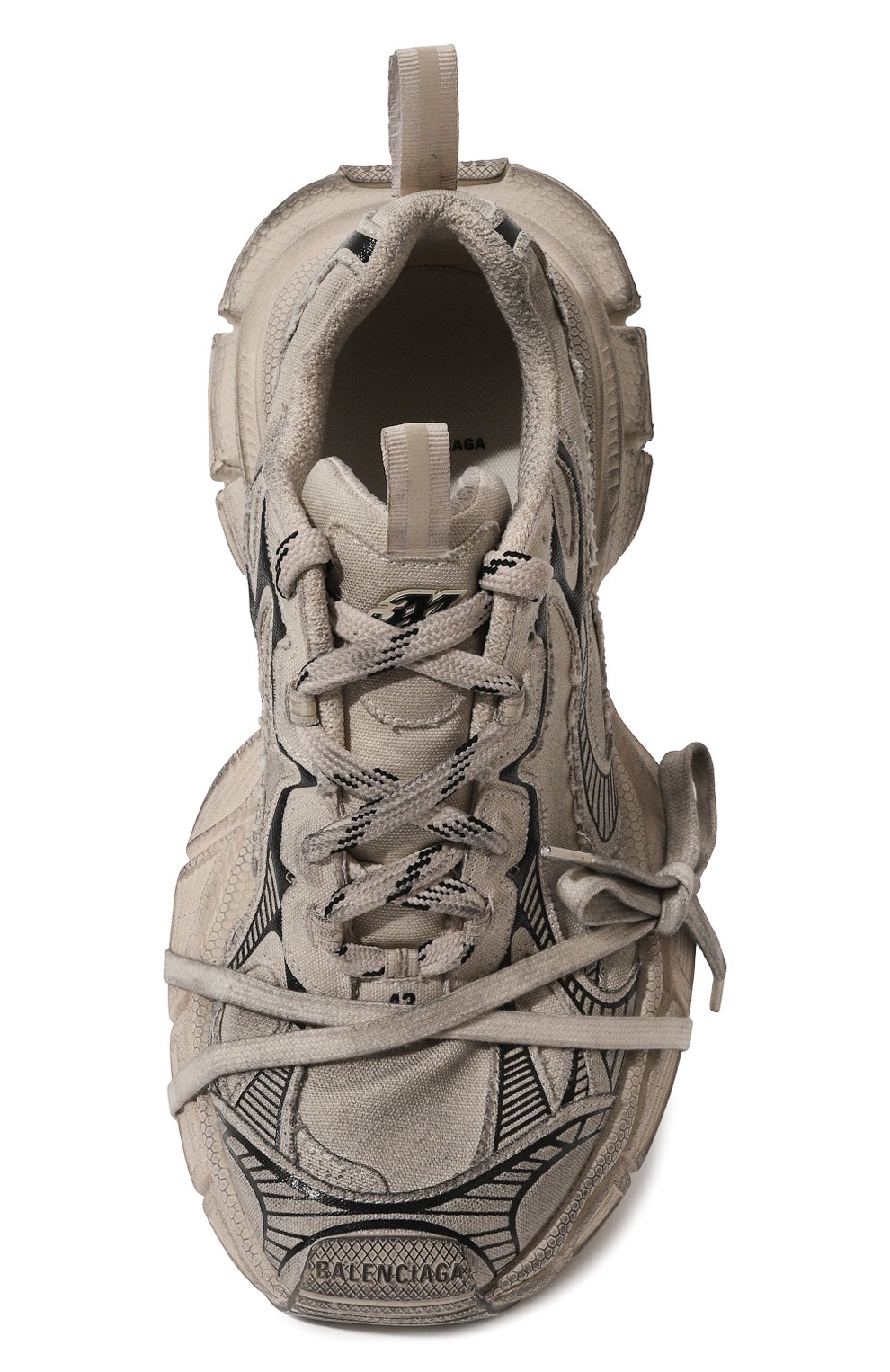 Текстильные кроссовки 3xl BALENCIAGA светло-серого цвета по цене 106000 руб., арт. 734734/W3XDC, фото 6 Текстильные кроссовки 3xl BALENCIAGA, арт. 734734/W3XDC, фото 6
