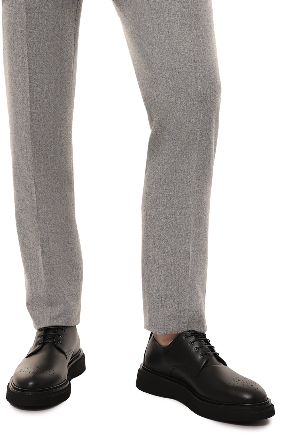 Кожаные дерби CAMERLENGO черного цвета по цене 43950 руб., арт. 16714/NER0, фото 3 Кожаные дерби CAMERLENGO, арт. 16714/NER0, фото 3