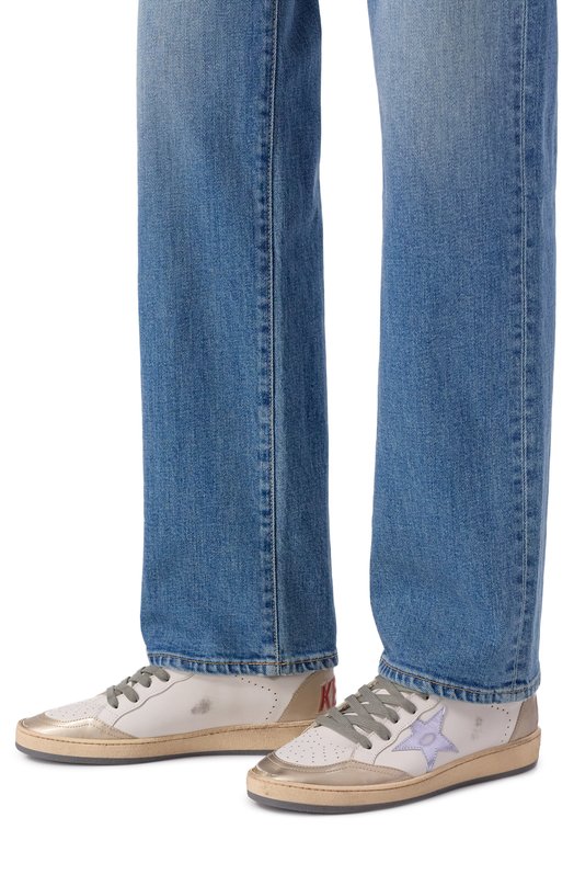 Кожаные кеды Ball Star Golden Goose Deluxe Brand GWF00117.F007471 Кремовый  GWF00117.F007471 Фото 2