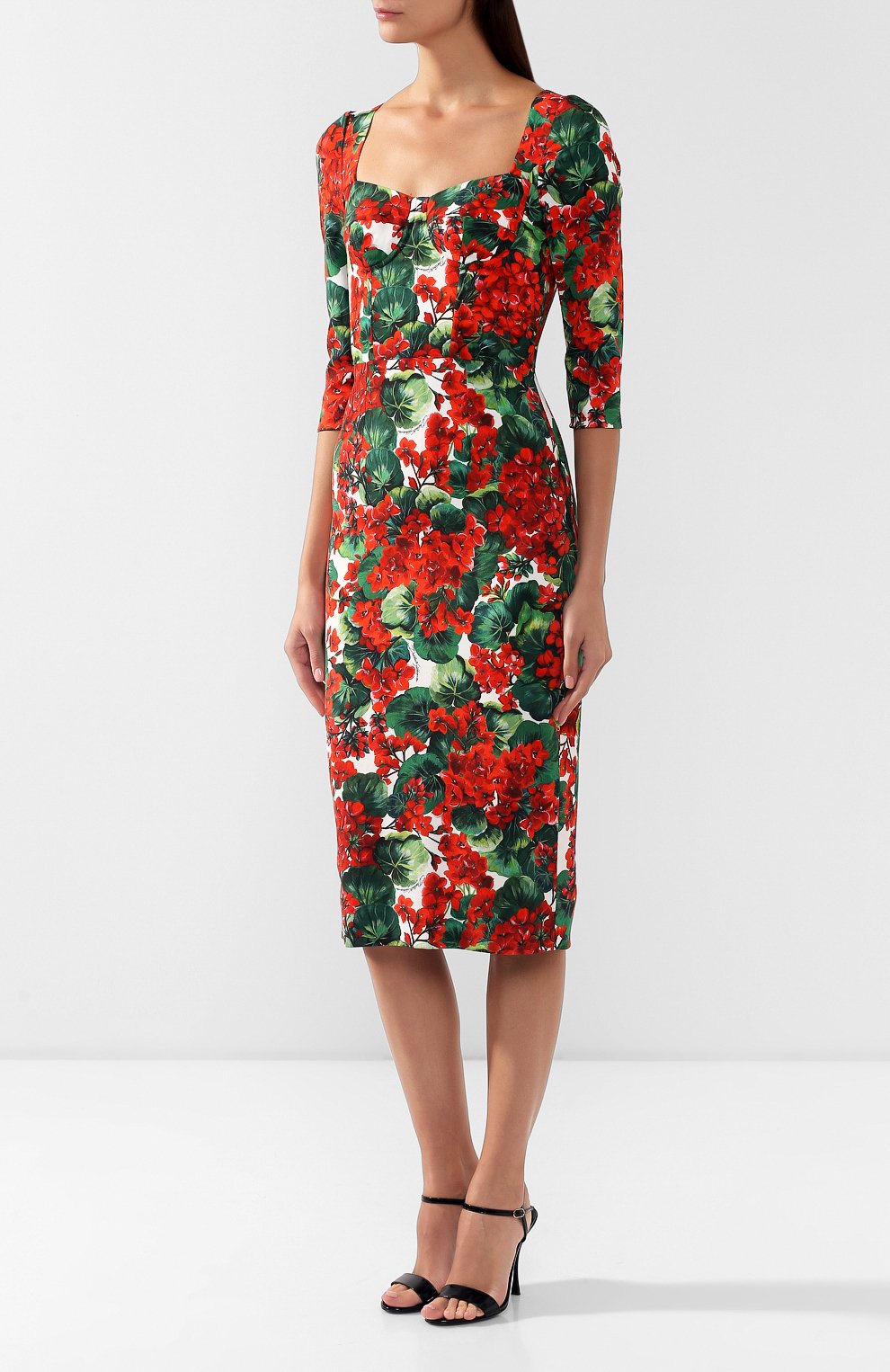 Платье из вискозы DOLCE & GABBANA, арт. F6C1ET/FSRKF, фото 3