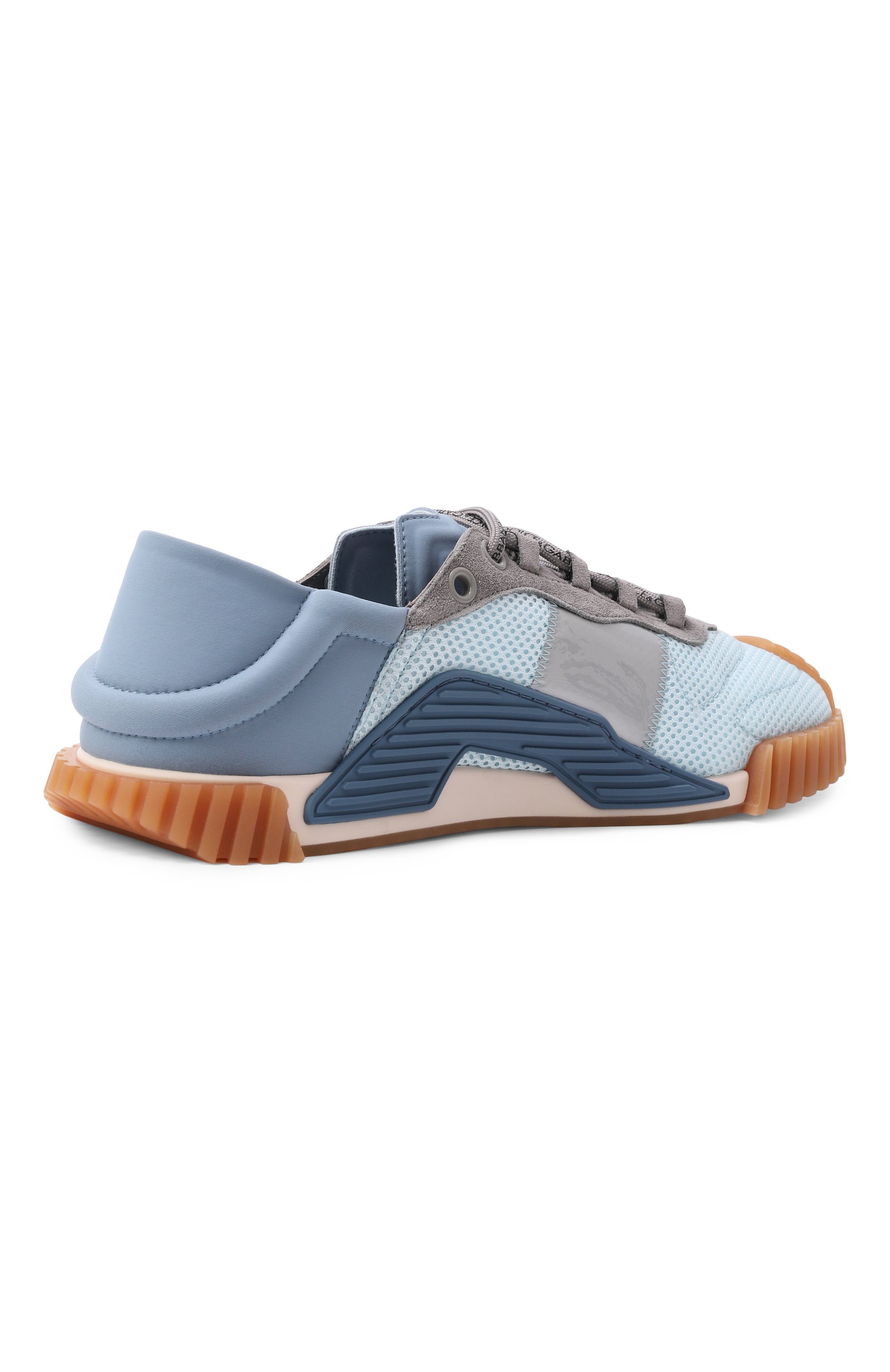 Комбинированные кеды ns1 DOLCE & GABBANA голубого цвета по цене 89950 руб., арт. CS1769/AE122, фото 5 Комбинированные кеды ns1 DOLCE & GABBANA, арт. CS1769/AE122, фото 5