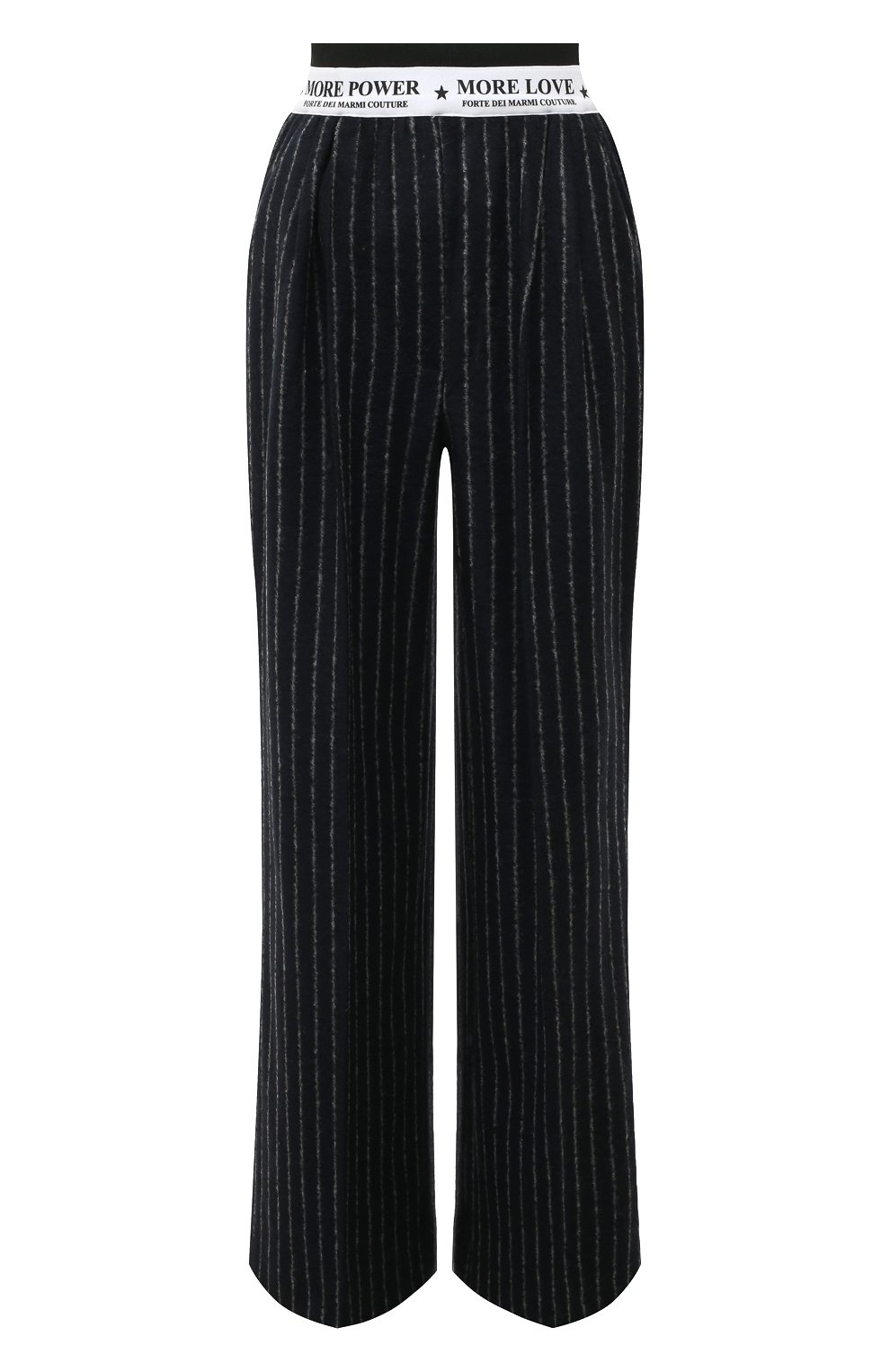 Брюки FORTE DEI MARMI COUTURE темно-синего цвета по цене 48100 руб., арт. 22WF4000-701, фото 1 Брюки FORTE DEI MARMI COUTURE, арт. 22WF4000-701, фото 1