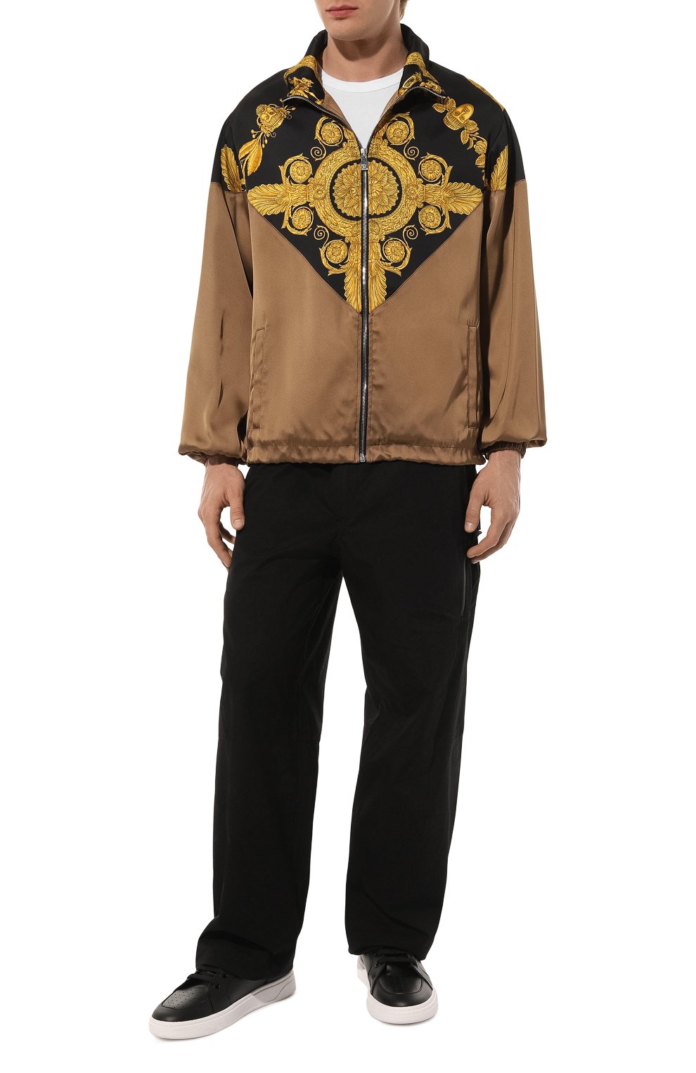 Бомбер из вискозы VERSACE разноцветного цвета по цене 226000 руб., арт. 1009370/1A06824, фото 2 Бомбер из вискозы VERSACE, арт. 1009370/1A06824, фото 2