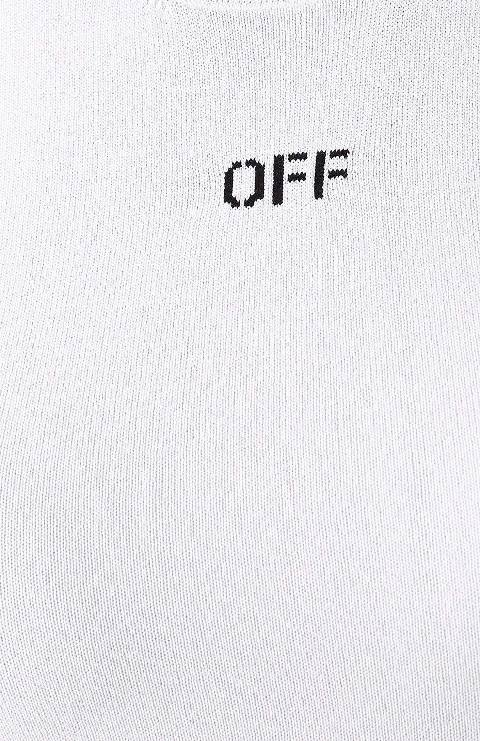 Топ из вискозы OFF-WHITE белого цвета по цене 32400 руб., арт. 0WHE001R19C980530110, фото 5 Топ из вискозы OFF-WHITE, арт. 0WHE001R19C980530110, фото 5