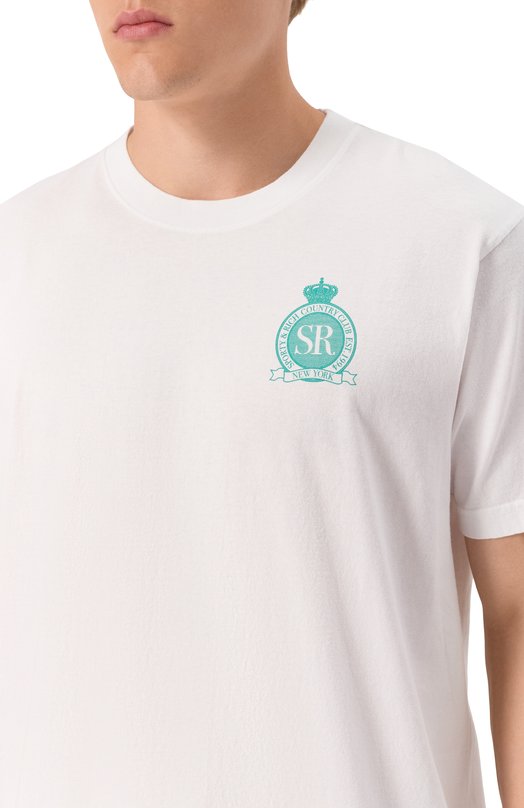 Хлопковая футболка Sporty and Rich T0043620219WH01 Белый  T0043620219WH01 Фото 5