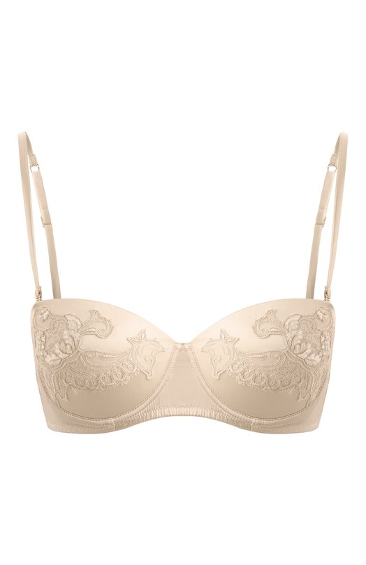 Шелковый бюстгальтер-балконет C.alla 351 Кремовый 351