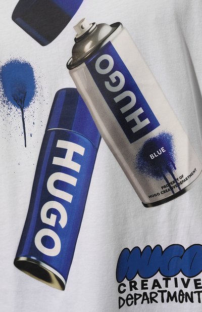 Хлопковая футболка HUGO BLUE, арт. 50528970, фото 5