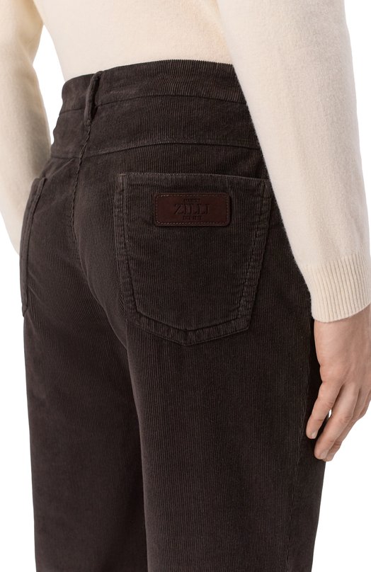 Вельветовые брюки Zilli J5T101M0193VZL002 Коричневый  J5T101M0193VZL002 Фото 5