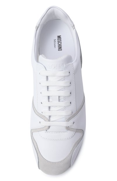 Кожаные кеды MOSCHINO, арт. MB15021G00/GAB, фото 5