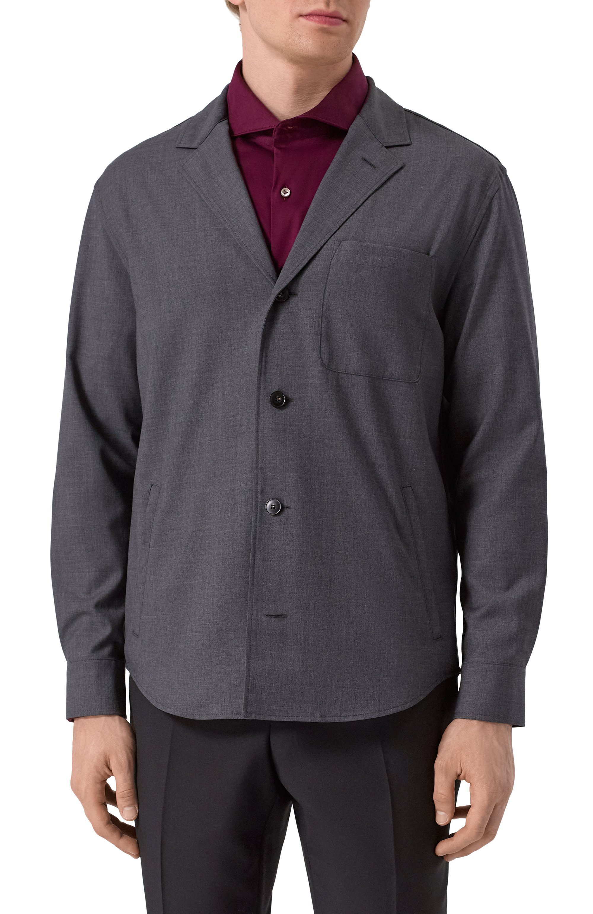 Шерстяной пиджак CANALI, арт. 31015/AR03652, фото 4