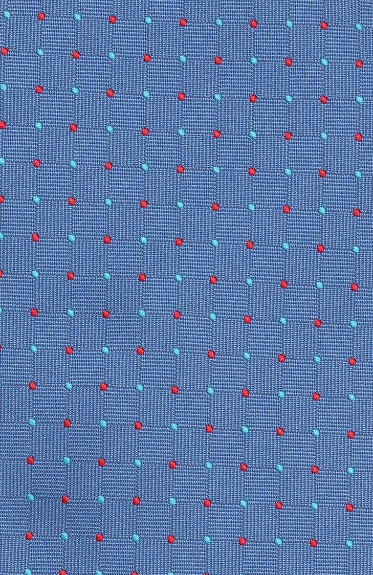 Мужской шелк�овый галстук BROUBACK синего цвета, арт. TIE 8CM/SS24 | Фото 4 (Материал сплава: Проставлено; Материал: Текстиль, Шелк; Нос: Не проставлено; Принт: С принтом)