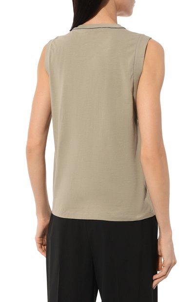 Хлопковая майка BRUNELLO CUCINELLI, арт. M0T1802B17, фото 4