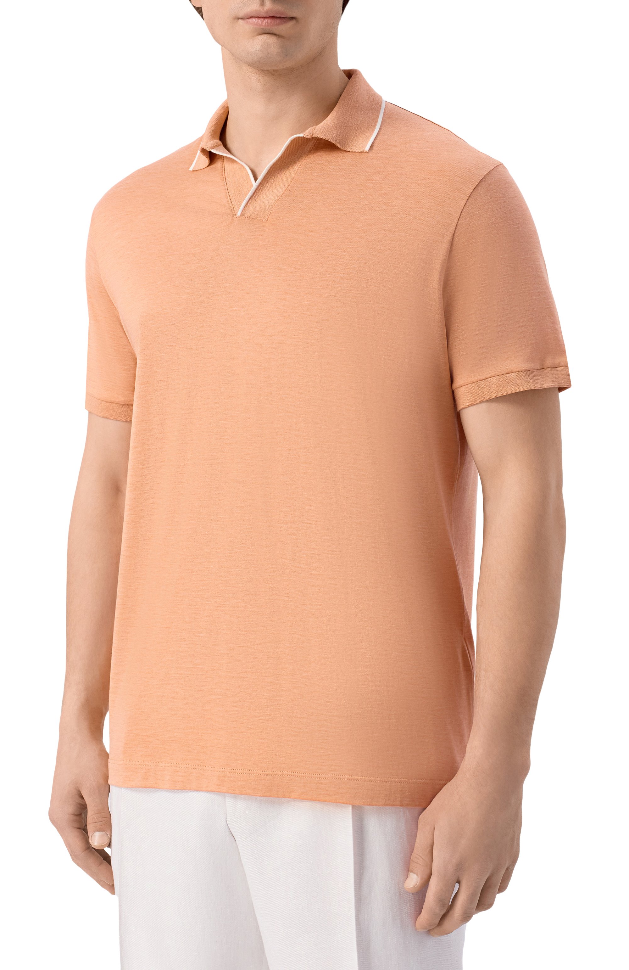 Поло из шелка и хлопка PAUL&SHARK, арт. 26411237, фото 3