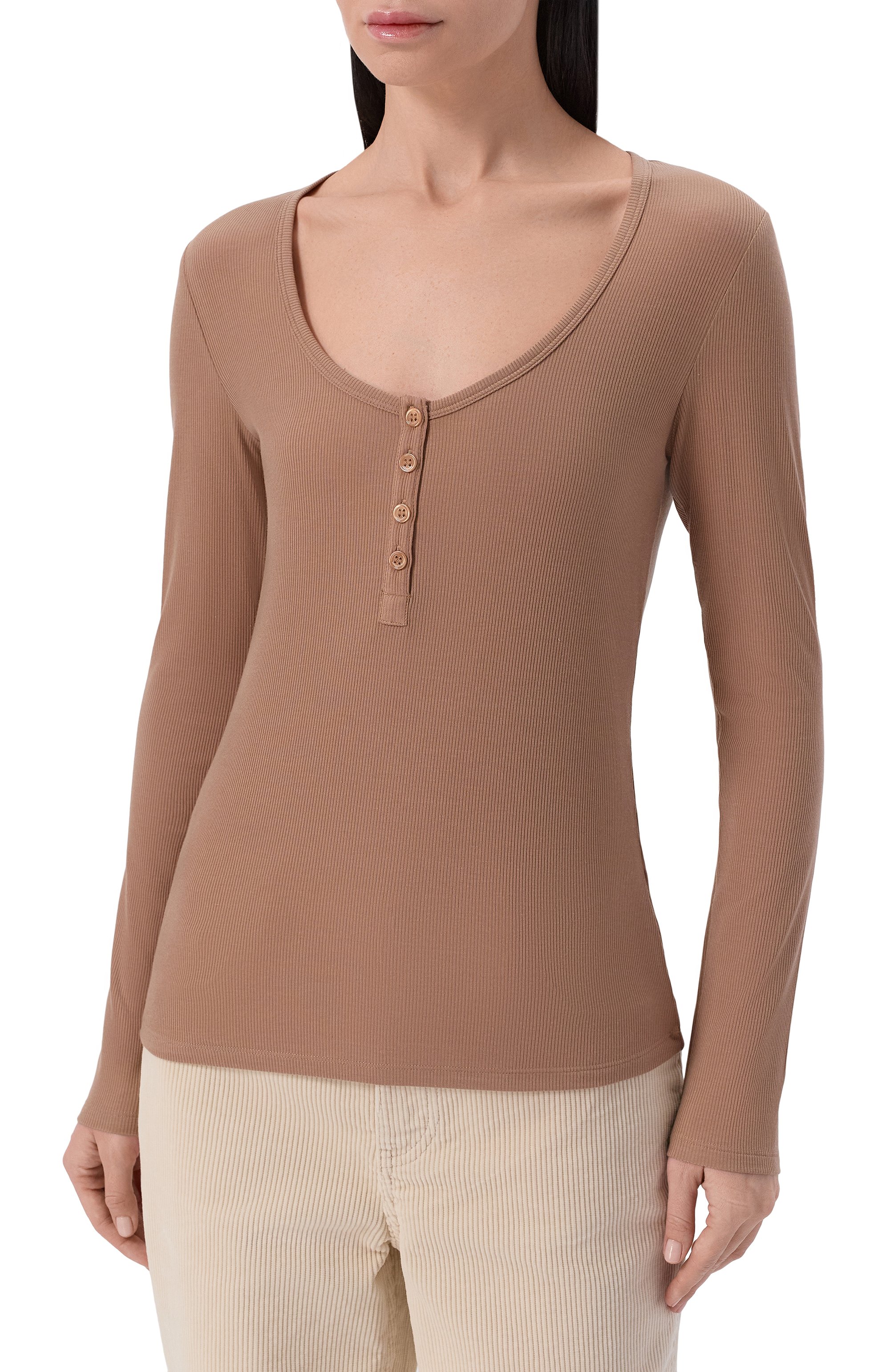 Лонгслив-хенли из лиоцелла и шерсти 12 STOREEZ, арт. 137373, фото 3