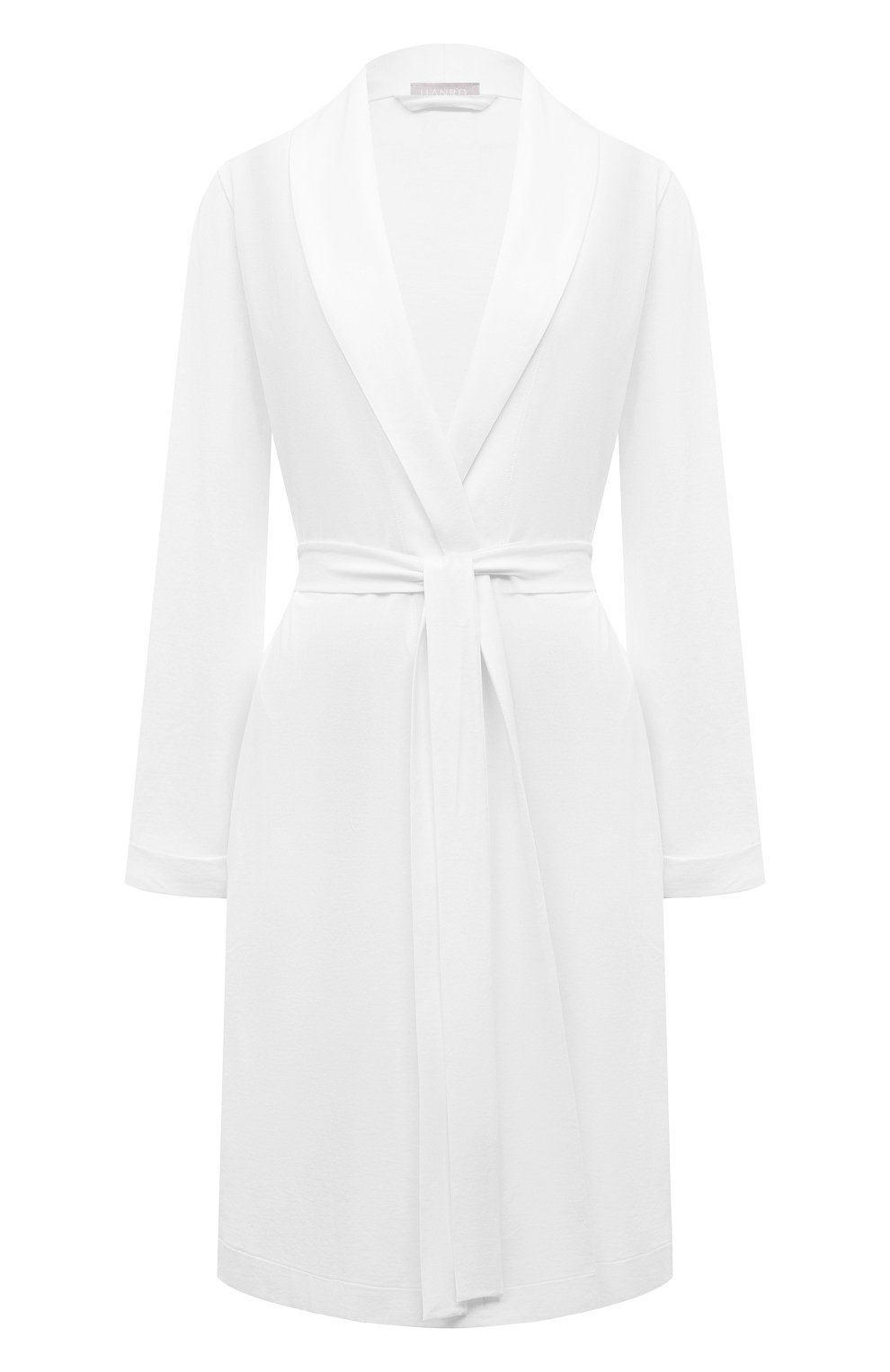 Хлопковый халат HANRO белого цвета по цене 33330 руб., арт. 077302, фото 1 Хлопковый халат HANRO, арт. 077302, фото 1