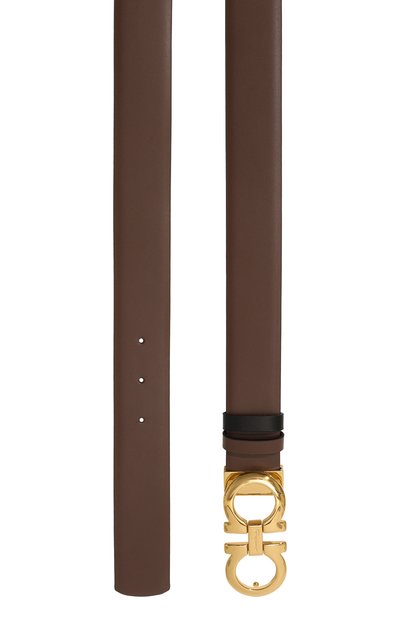 Двусторонний ремень FERRAGAMO коричневого цвета по цене 62400 руб., арт. 23A564/593873, фото 4 Двусторонний ремень FERRAGAMO, арт. 23A564/593873, фото 4