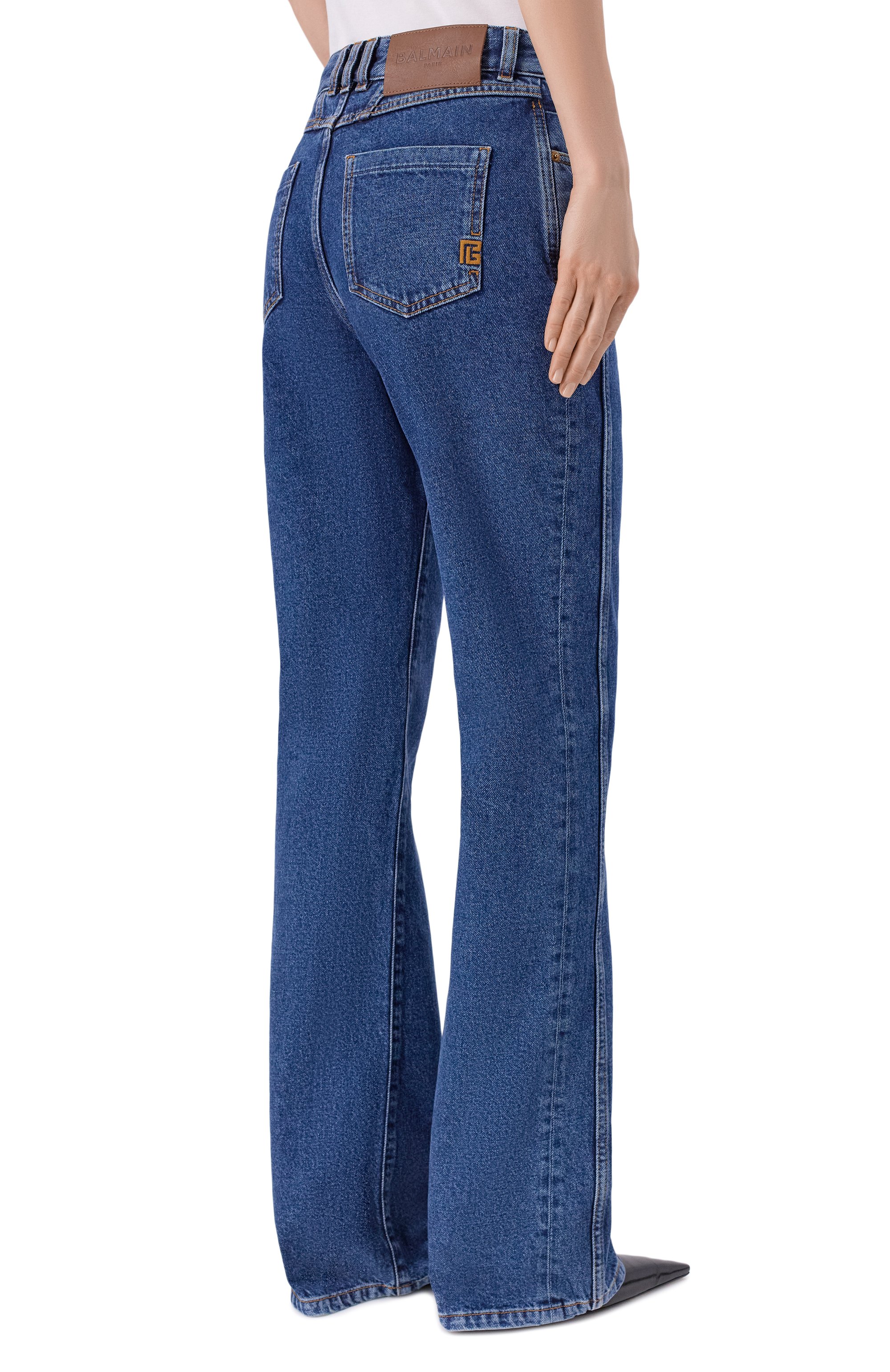 Джинсы BALMAIN синего цвета по цене 104500 руб., арт. HF1MI071/DG08, фото 4 Джинсы BALMAIN, арт. HF1MI071/DG08, фото 4