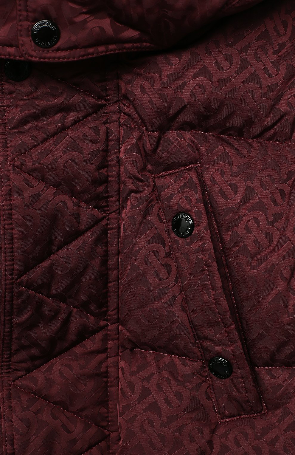 Пуховая куртка BURBERRY бордового цвета по цене 59600 руб., арт. 8032814, фото 3 Пуховая куртка BURBERRY, арт. 8032814, фото 3