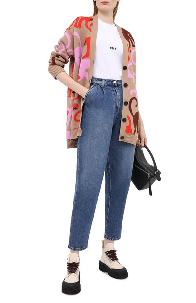 Джинсы MSGM синего цвета по цене 25600 руб., арт. 2943MDP49L 207641, фото 2 Джинсы MSGM, арт. 2943MDP49L 207641, фото 2