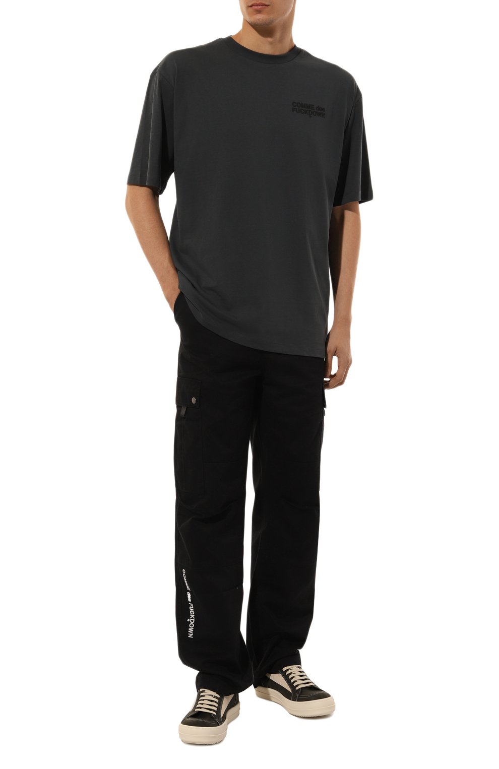 Хлопковая футболка COMME DES FUCKDOWN, арт. CFABM01317, фото 2