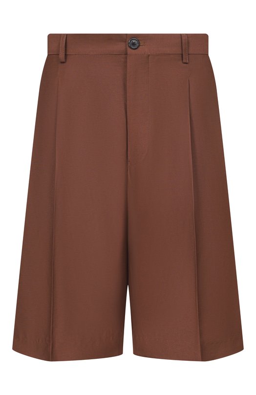 Шорты из вискозы и льна Laneus S6LAMASH090 Коричневый S6LAMASH090