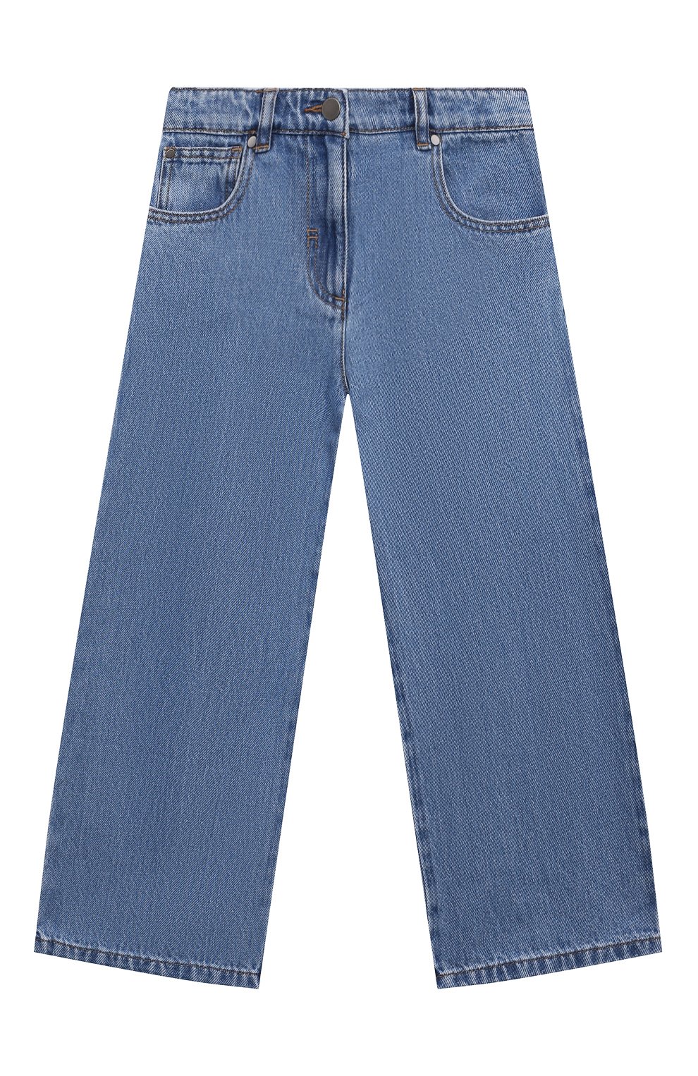 Джинсы STELLA MCCARTNEY синего цвета по цене 11350 руб., арт. TV6B10, фото 1 Джинсы STELLA MCCARTNEY, арт. TV6B10, фото 1