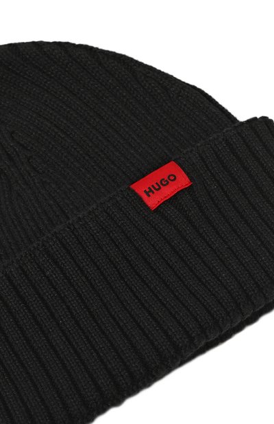 Шапка HUGO черного цвета по цене 5280 руб., арт. 50496006, фото 3 Шапка HUGO, арт. 50496006, фото 3