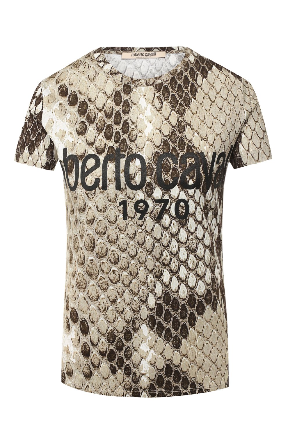 Хлопковая футболка ROBERTO CAVALLI, арт. IQT680/2AP64, фото 1