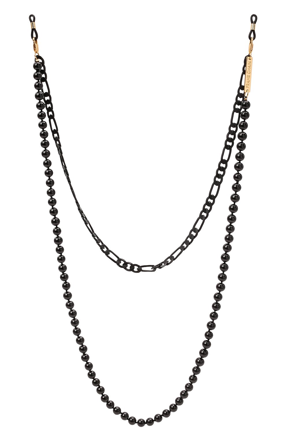 Цепочка для очков FRAME CHAIN черного цвета по цене 27300 руб., арт. TFC, фото 1 Цепочка для очков FRAME CHAIN, арт. TFC, фото 1