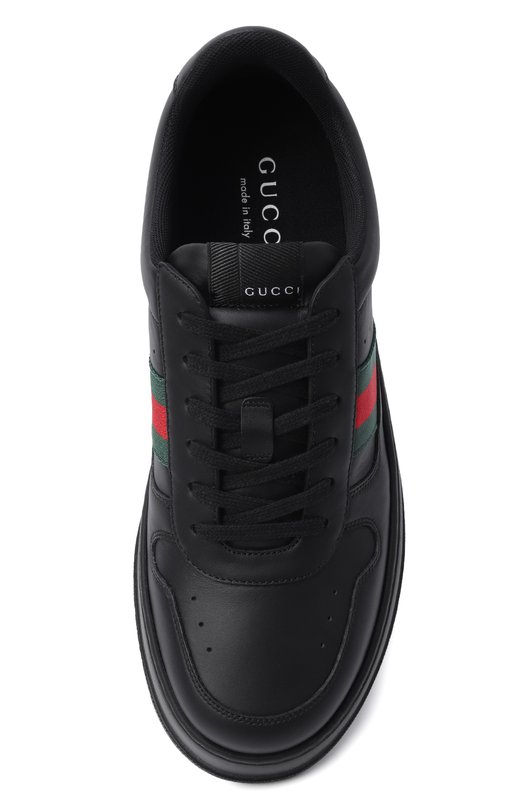 Кожаные кеды Gucci 848317/UPG40 Чёрный  848317/UPG40 Фото 5