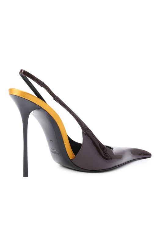 Лакированные туфли Amalia 110 Saint Laurent 850072/1TVAN Коричневый  850072/1TVAN Фото 5