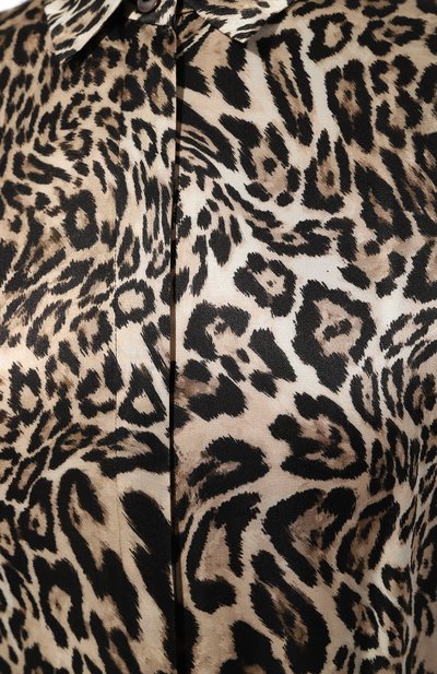 Платье из хлопка и шелка FREEAGE леопардового цвета по цене 104060 руб., арт. WS24.DR086M.6001.9012, фото 5 Платье из хлопка и шелка FREEAGE, арт. WS24.DR086M.6001.9012, фото 5