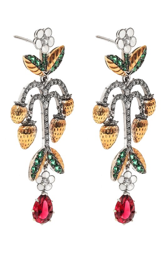 Серьги Wild Strawberry Queensbee 201401 Разноцветный  201401 Фото 3