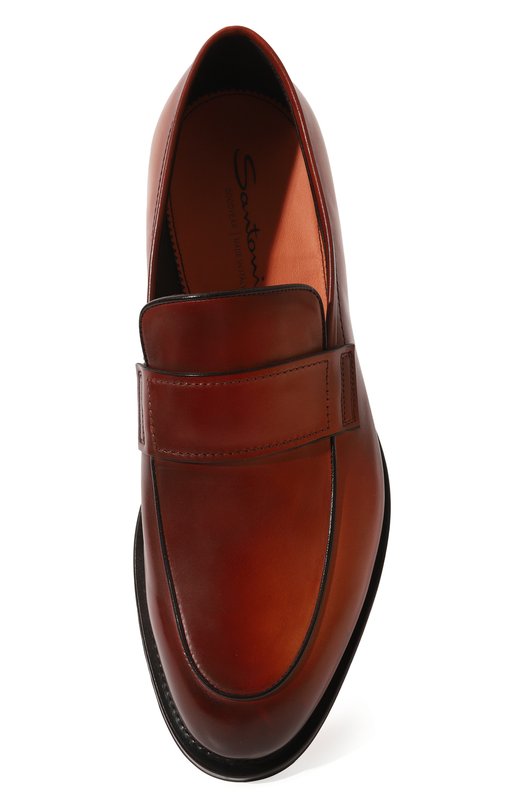 фото Кожаные лоферы santoni