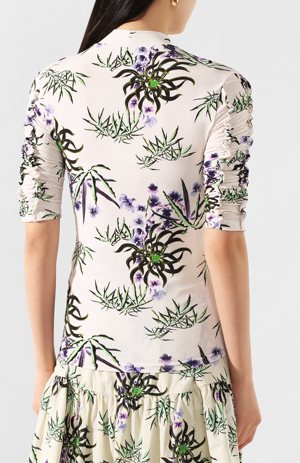 Топ из вискозы KENZO белого цвета по цене 31950 руб., арт. FA52T0842902, фото 4 Топ из вискозы KENZO, арт. FA52T0842902, фото 4