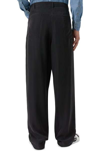 Брюки из лиоцелла GIORGIO ARMANI черного цвета по цене 170500 руб., арт. GM001743/TE16002, фото 4 Брюки из лиоцелла GIORGIO ARMANI, арт. GM001743/TE16002, фото 4