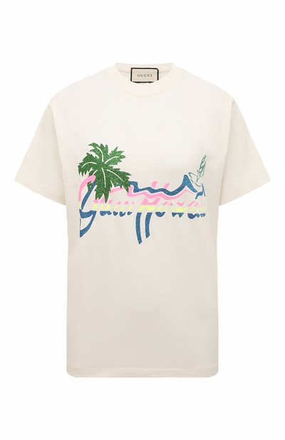 Хлопковая футболка GUCCI, арт. 580762 XJCRA, фото 1