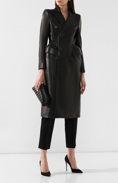 Двубортное пальто из кожи BALENCIAGA, арт. 571525/TDS05, фото 2