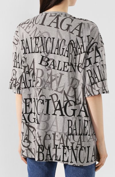 Хлопковая футболка BALENCIAGA, арт. 571205/TEVA4, фото 4
