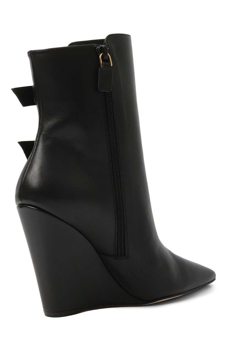 Кожаные ботильоны saloon 100 STUART WEITZMAN, арт. SB745, фото 3