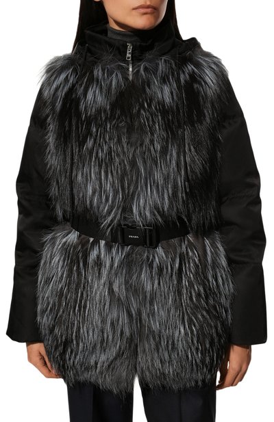 Комбинированная шуба PRADA, арт. 169092-1Y5C-F0012-211, фото 3