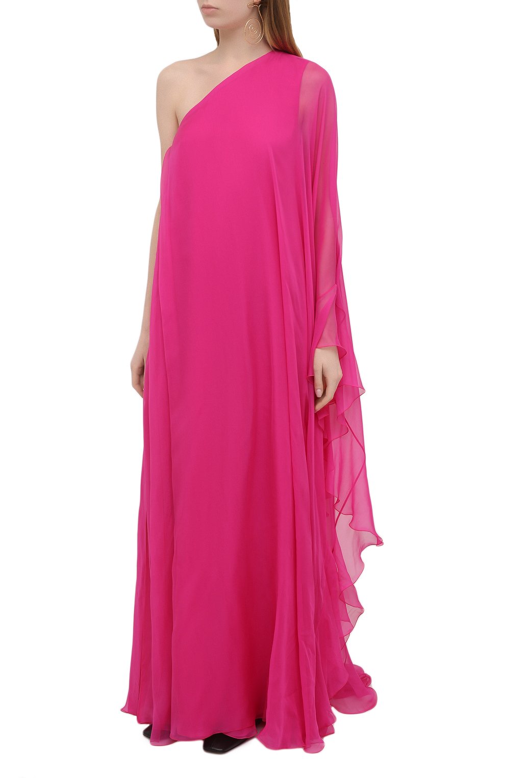 Шелковое платье VALENTINO фуксия цвета по цене 715000 руб., арт. VB0VDBY62UP, фото 3 Шелковое платье VALENTINO, арт. VB0VDBY62UP, фото 3
