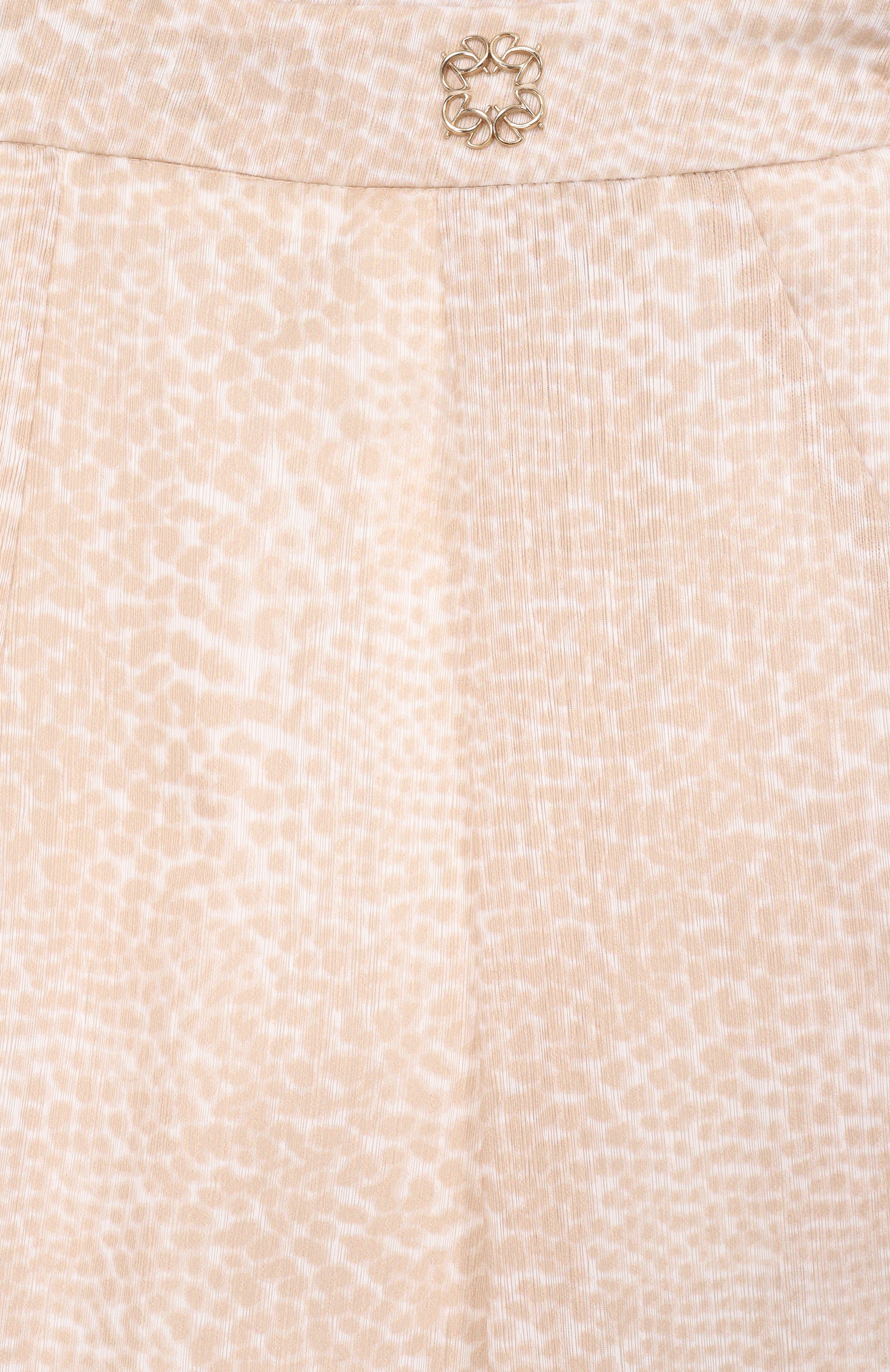 Брюки ELIE SAAB JUNIOR светло-бежевого цвета по цене 56650 руб., арт. EFPA023/TS1106_001, фото 3 Брюки ELIE SAAB JUNIOR, арт. EFPA023/TS1106_001, фото 3