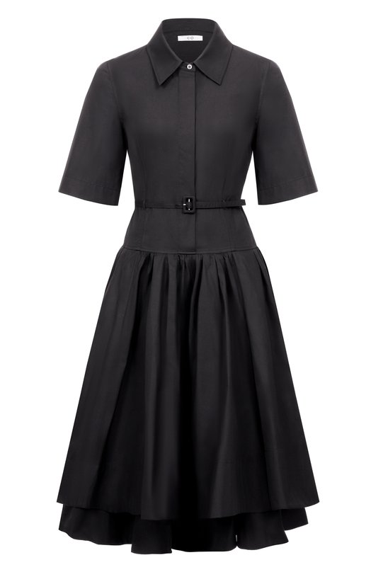 Хлопковое платье Co 4407LCSP-C0RE Чёрный 4407LCSP-C0RE