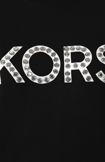 Хлопковый пуловер MICHAEL MICHAEL KORS черного цвета по цене 12600 руб., арт. MH85M2Z97F, фото 5 Хлопковый пуловер MICHAEL MICHAEL KORS, арт. MH85M2Z97F, фото 5