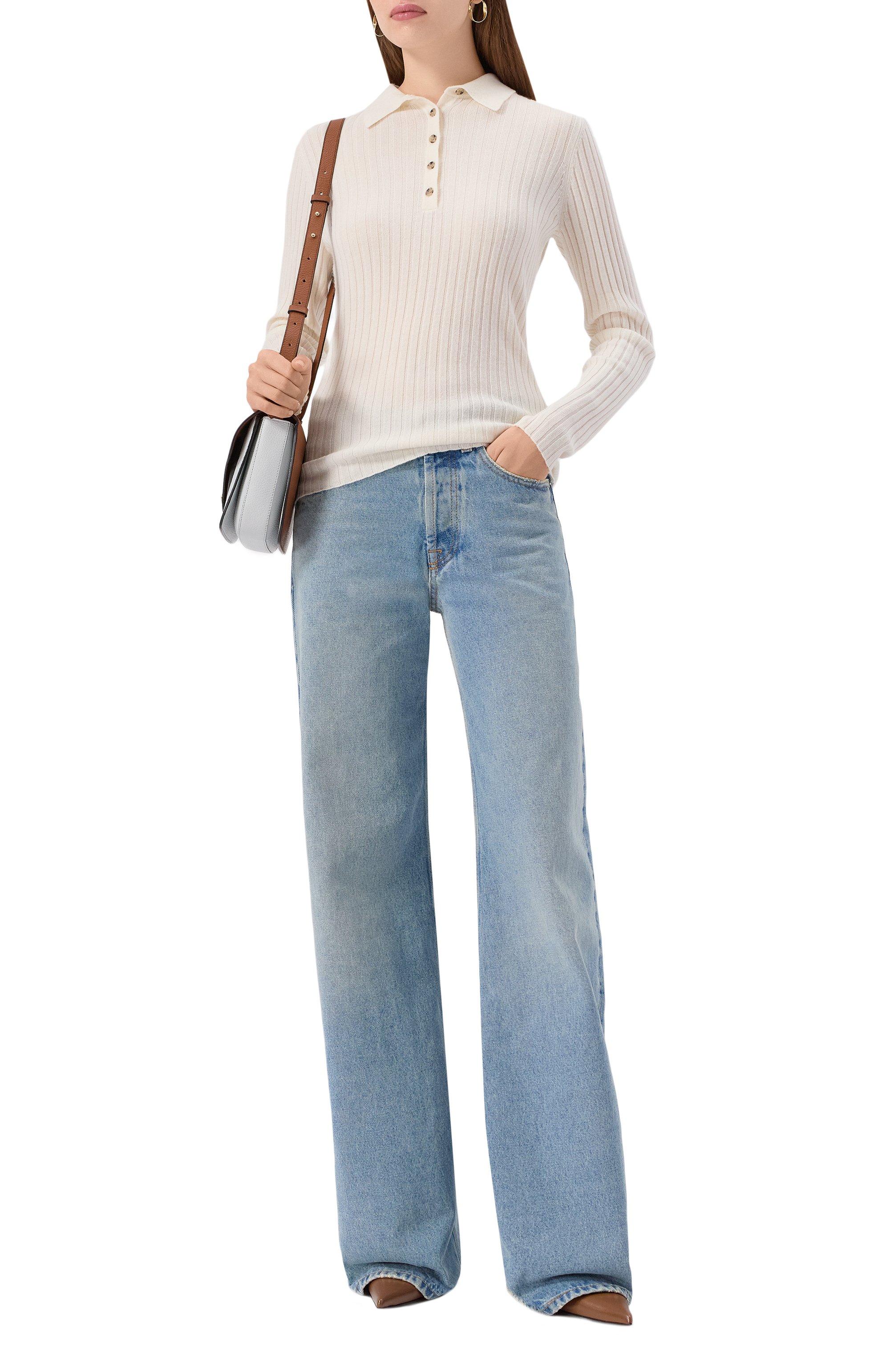 Кашемировое поло ALLUDE, арт. 255/11143, фото 2