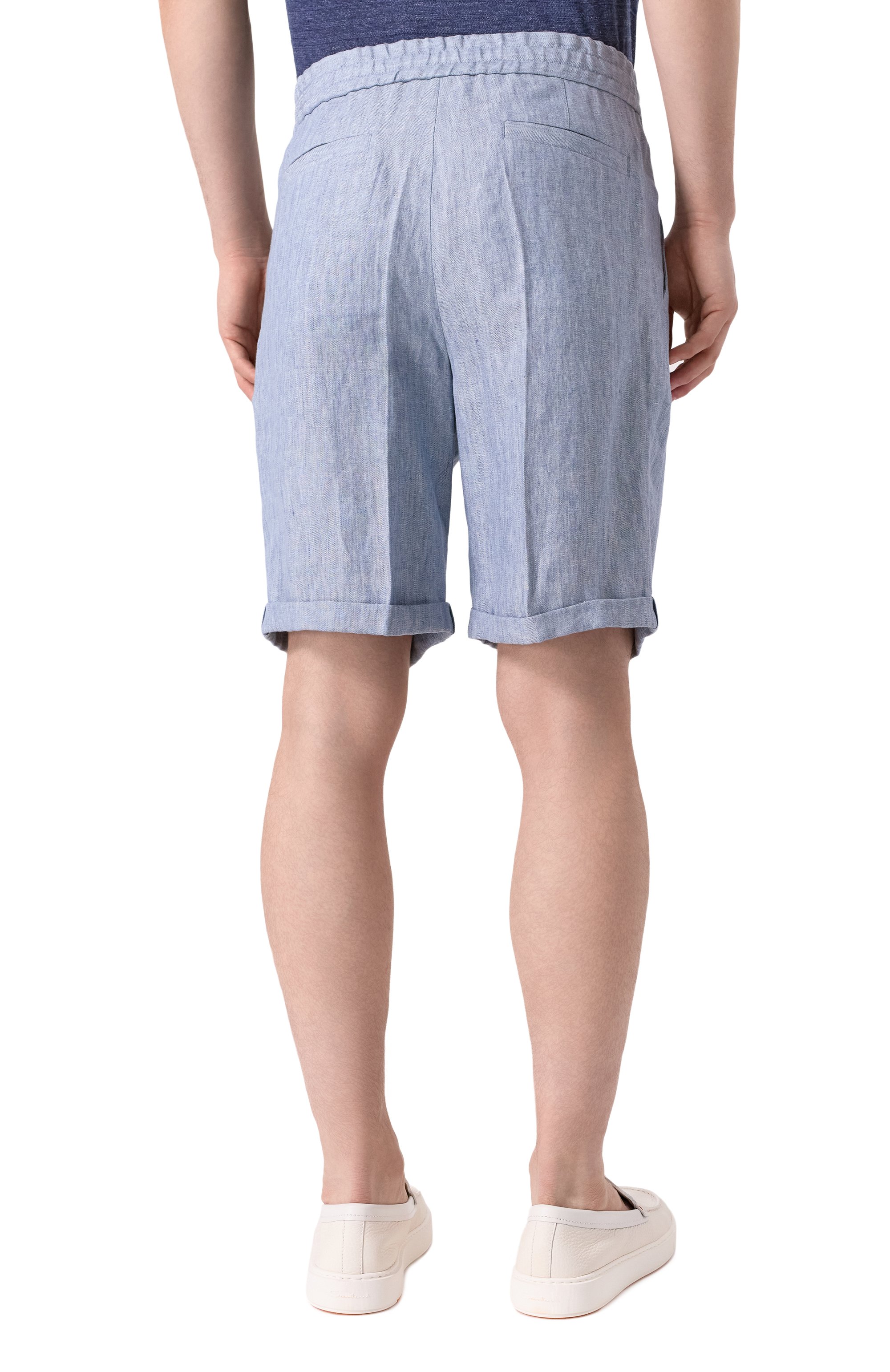 Льняные шорты BRUNELLO CUCINELLI, арт. MH251U0020, фото 4