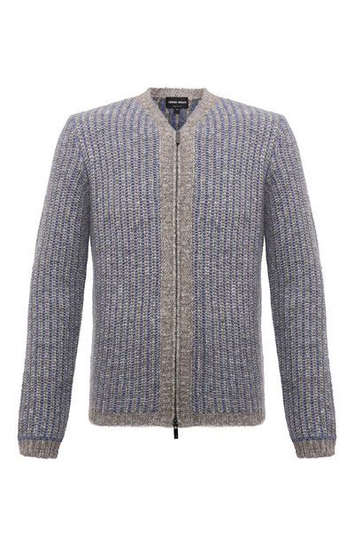Мужской кардиган из кашемира и шерсти альпака GIORGIO ARMANI, арт. 6KSB03/SM21Z