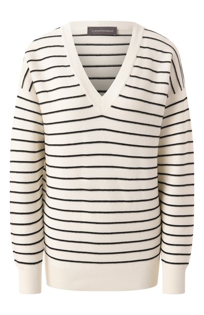 Женский пуловер из хлопка и шелка LORENA ANTONIAZZI, арт. P25115VM53A/3039