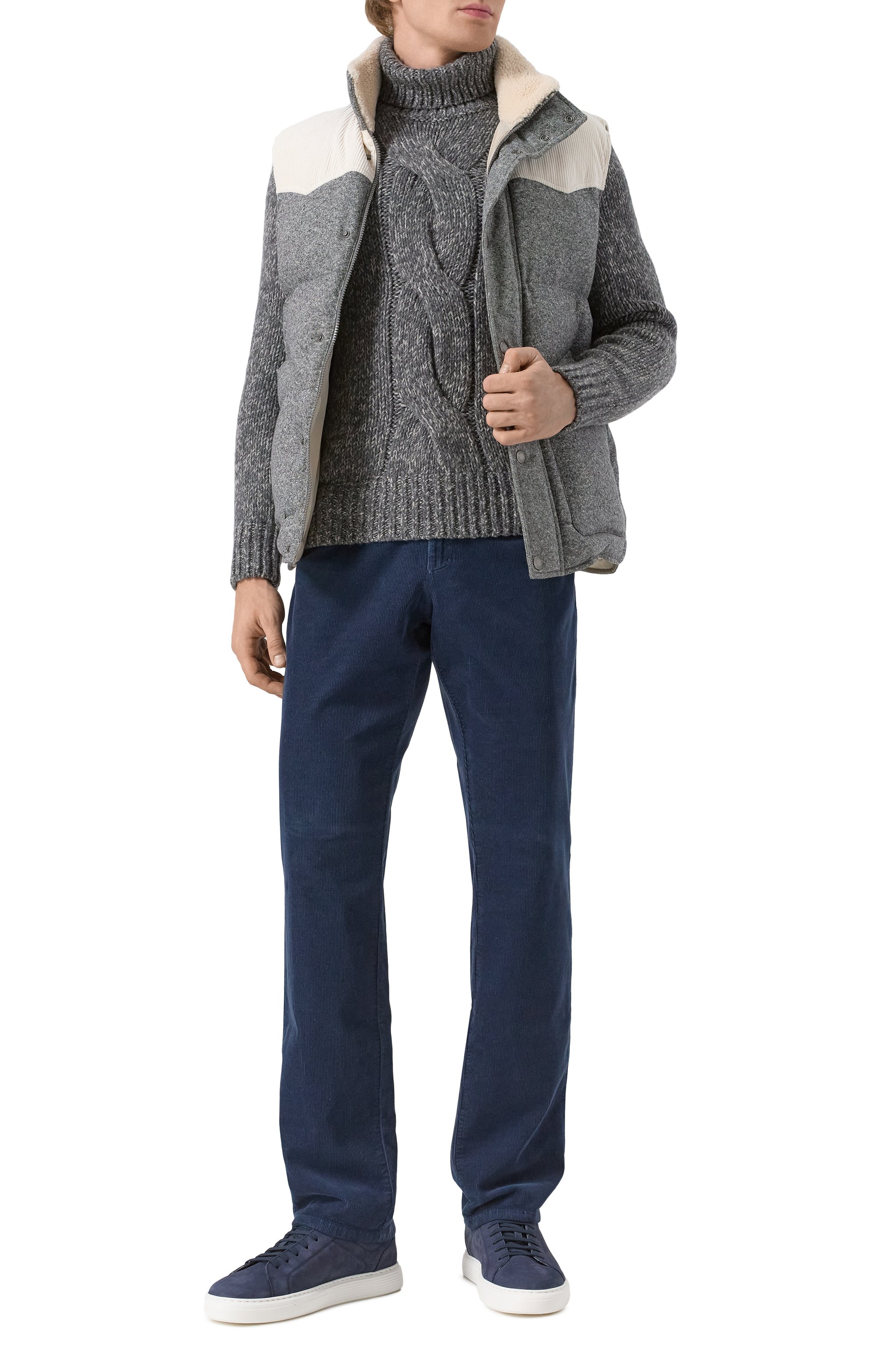 Вельветовые брюки ZILLI, арт. J5T101M0193VUC000, фото 2